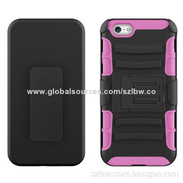 11 Colors 3-in-1 Hybrid Impact Rugged Combo Belt Clip/Holster Kickstand Case for iPhone 6